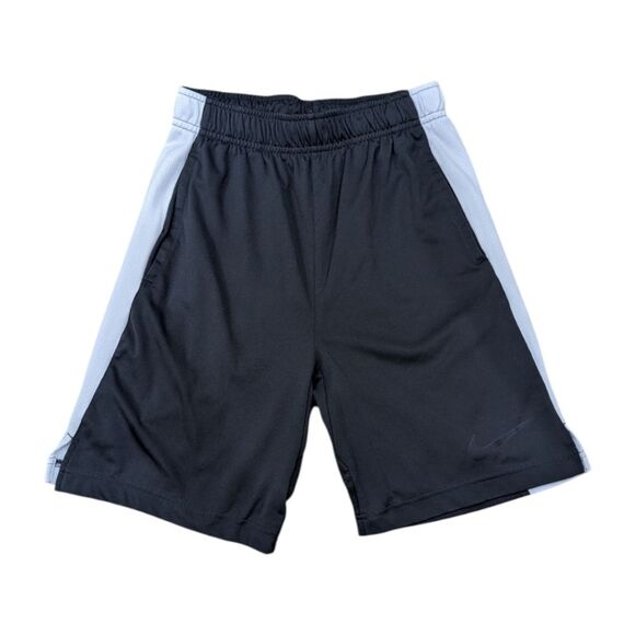 Nike Gray Black Basketball Athletic Summer Shorts Big Boys Medium 10 12 - Picture 8 of 8